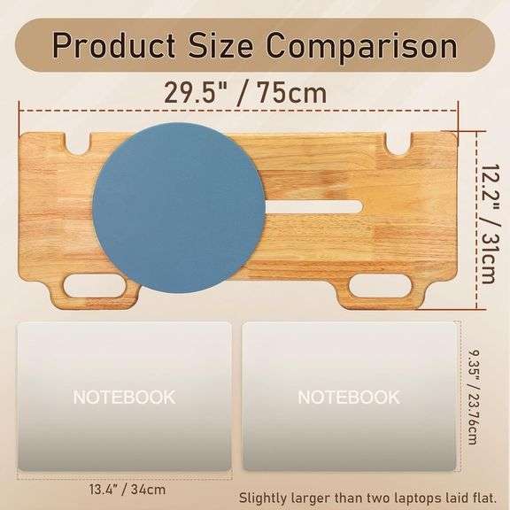 Slide Transfer Board with 360  Turntable,Slide Board MakeTransfers Easier,Heavy-Duty Sliding Board for Patient Senior and Handicap Move Assist and Slide Transfer,Wheelchair to Bed/Toilet/Bathtub/Car $74 image