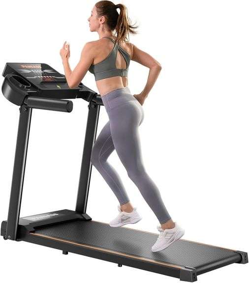 Portable Walking Treadmill for Home Office-Compact Mini Treadmill with 12 HIIT Modes, Walking Jogging Machine with 2.5HP, LED Display. $184 image