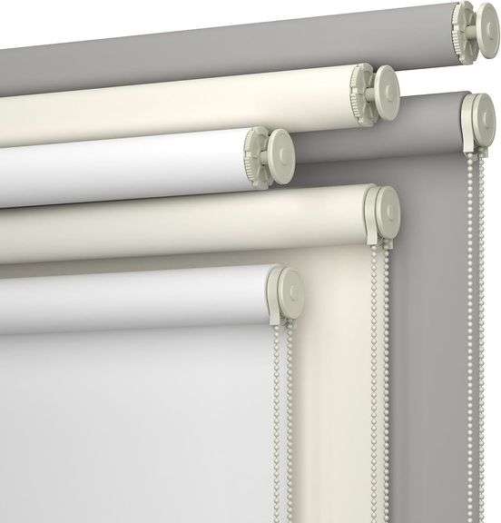100% Blackout Roller Shade - Beige (34.5"W x 75"H) $82 image