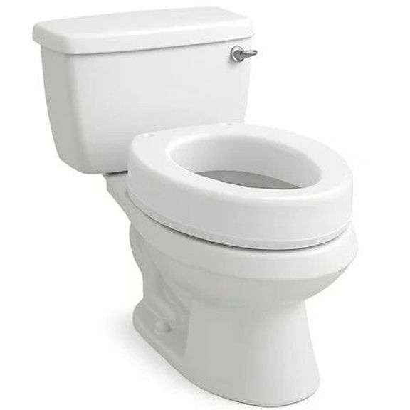 Carex Toilet Seat Riser, Adds 3.5" Height $34 image