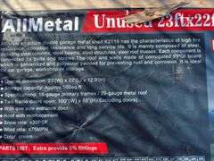 AllMetal 23ft x 22ft Double Garage Metal Shed