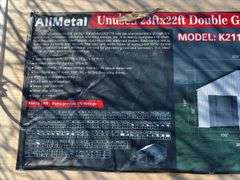 AllMetal 23ft x 22ft Double Garage Metal Shed