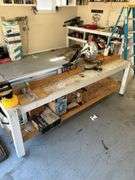 Craftsman table saw and contents