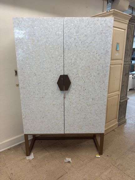 Praline bar cabinet 48/18/78 white lacquer finish image