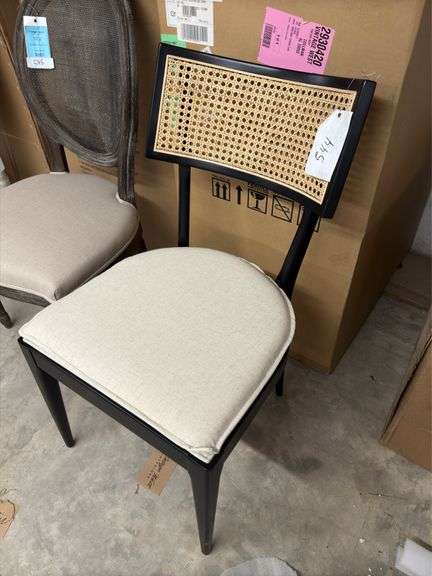 Britt dining chair/ brushed ebony image