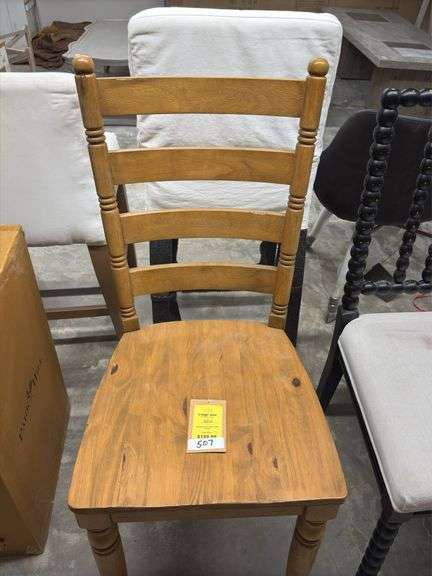 Slat back side chair