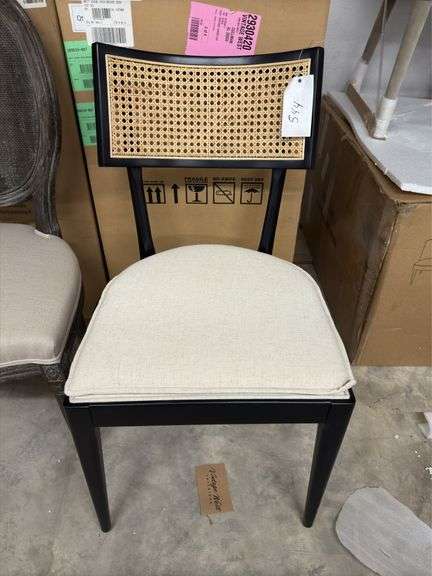 Britt dining chair/ brushed ebony