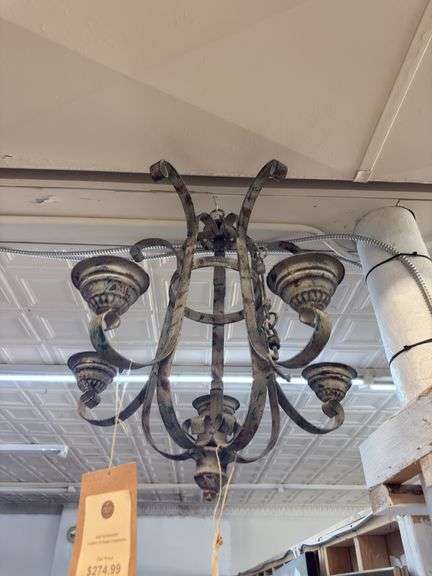 Metal chandelier