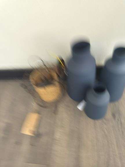(3) Blue Decor Pieces