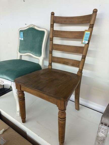 Slat back side chair image