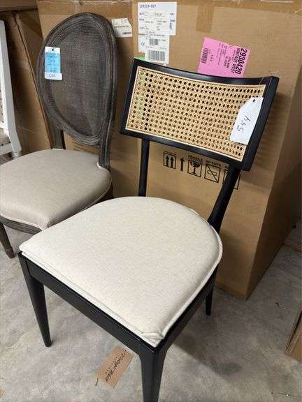 Britt dining chair/ brushed ebony