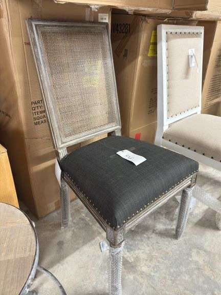 2 square Maxwell side chair w/ cane mesh
