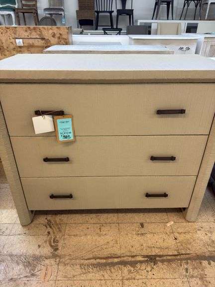 Lorne 3 draw chest 18x40x34 stone finish image