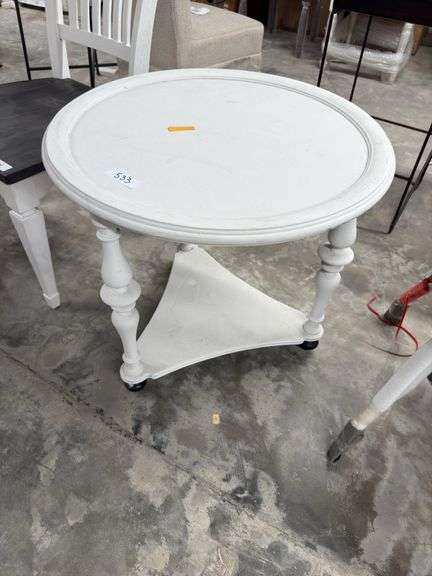 White end table image