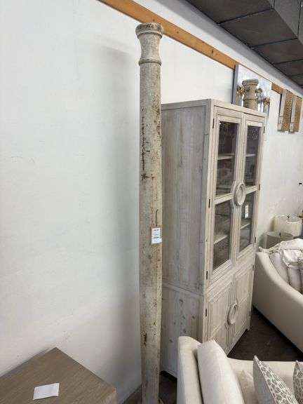 (2) Old Hotel Column Whitewashed