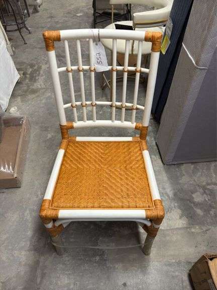 5 Bentley dining chair white/rattan image