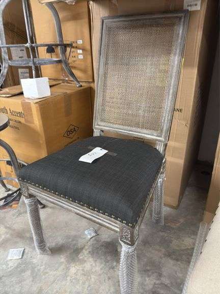 2 square Maxwell side chair w/ cane mesh
