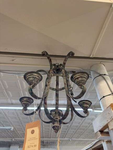 Metal chandelier