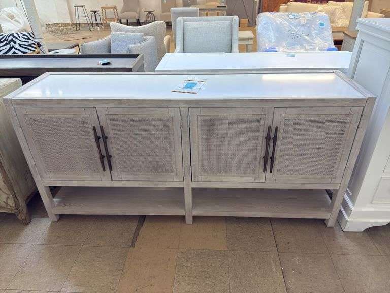 Gateway buffet 76wx19Dx36H sea oat finish image