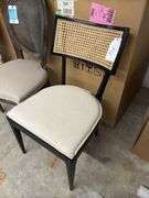 Britt dining chair/ brushed ebony