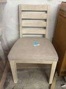 Ladder back dining chair/ weathered oak
