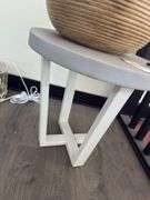 South Beach End Table 24x24x23 With/ designer lamp!