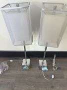Pair of Glass Bottom Lamps
