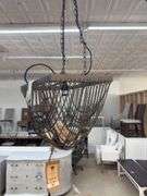 Chain mail chandelier
