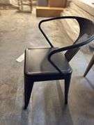 Black iron chair