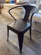 Black iron chair