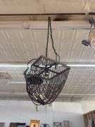 Chain mail chandelier