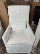 2 white Margaret dining chairs