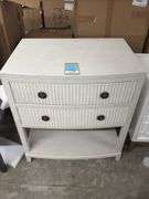Ryleigh 2 draw nightstand/ monument white  30x20x32