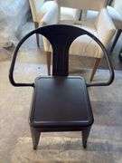 Black iron chair