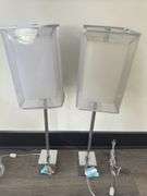 Pair of Glass Bottom Lamps