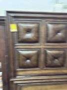 Buttoned Crafted panel queen bed Dkw1