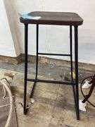 High wood bar stool