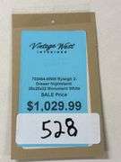 Ryleigh 2 draw nightstand/ monument white  30x20x32