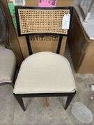 Britt dining chair/ brushed ebony