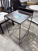 Low prfle Ant black bar stool