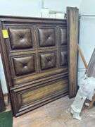 Buttoned Crafted panel queen bed Dkw1