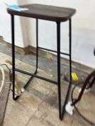 High wood bar stool