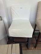 White high top chair