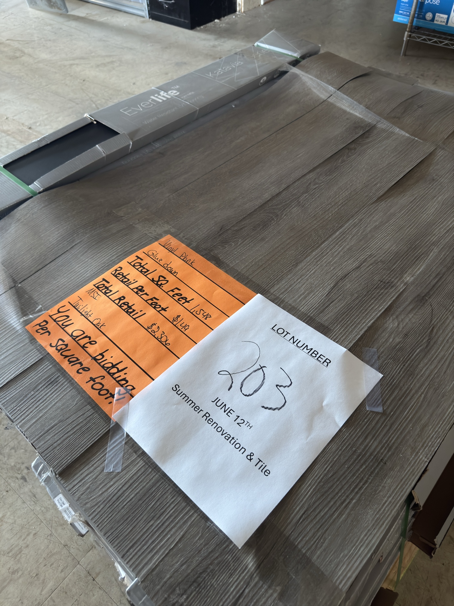 Summer Lumber, Flooring & Tile Auction featured photo 92