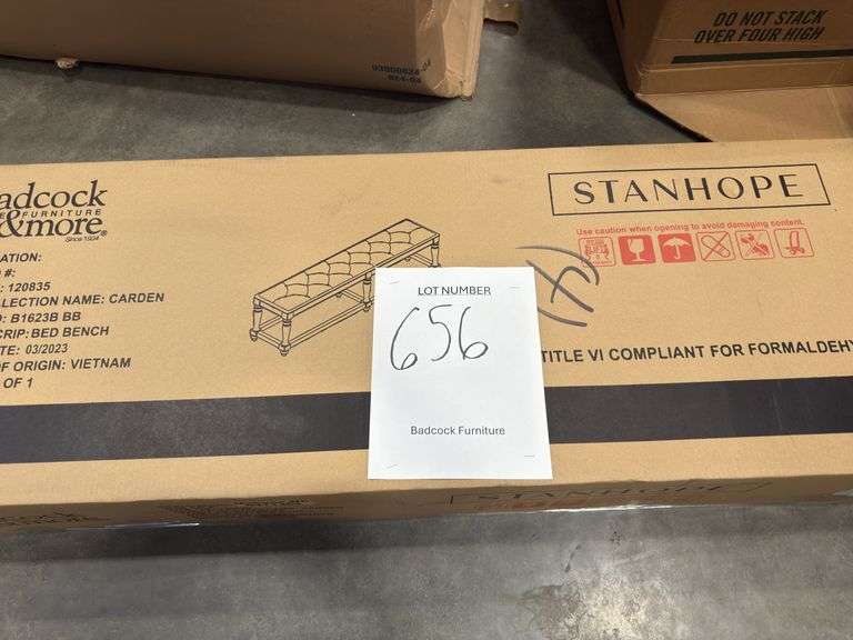 BackCock Stanhope Carden Bed Bench - Sandblaste