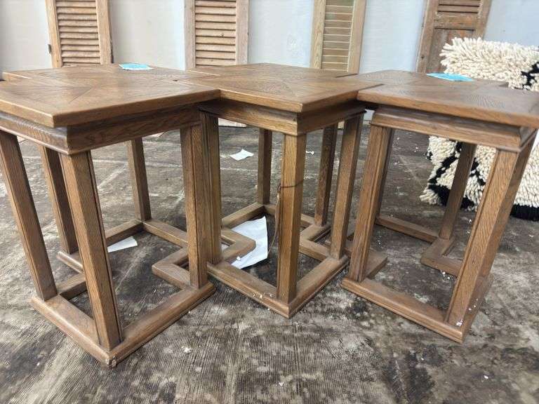 (3) Kyron Bunching Tables 17x17x18