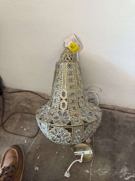Metal Floral Hanging Light