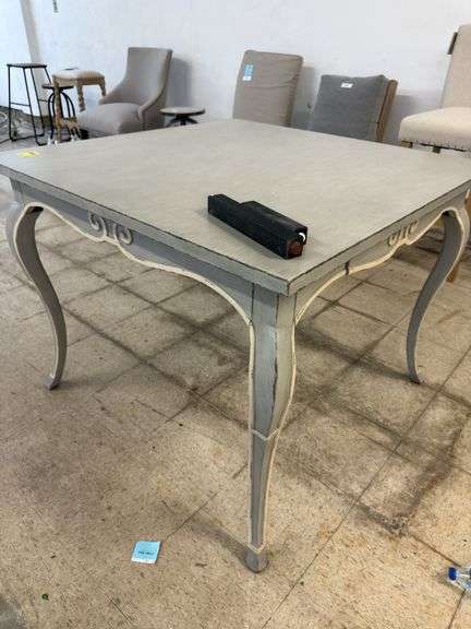 French Curved Leg Dining Table image