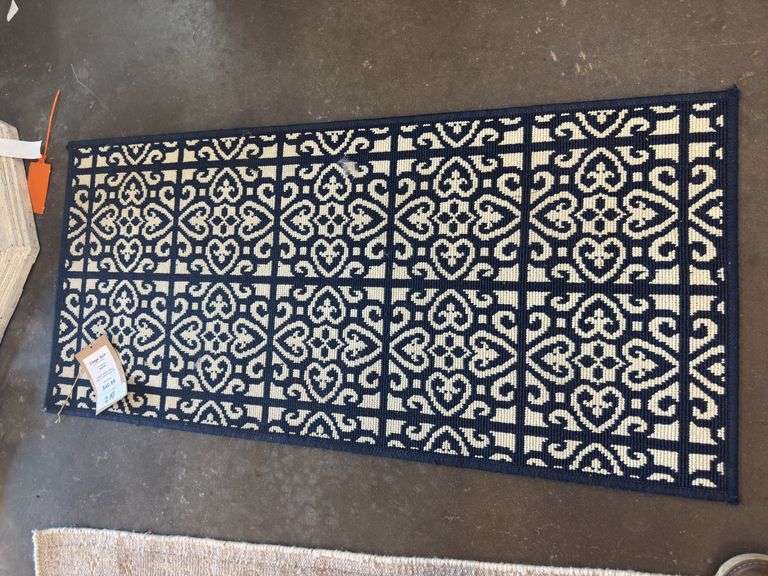 Mellie Stripe Woven Cotton Rug 2x3 image