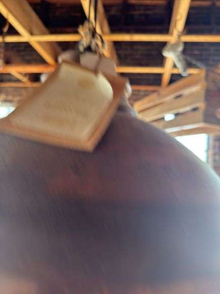 Hanging Wooden Bowl Light